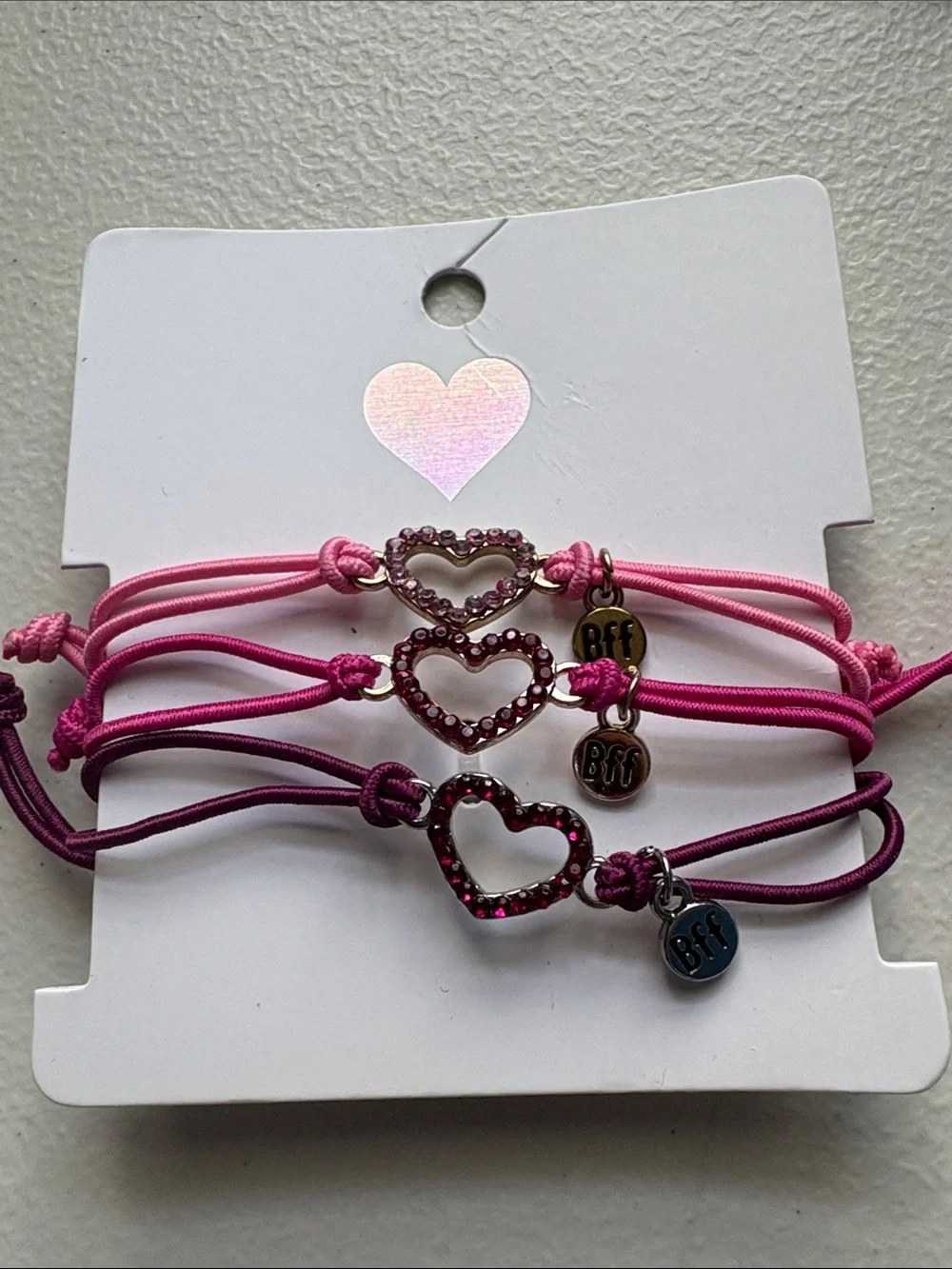Claire's Pink and Green Kids Bracelet & Charm Set